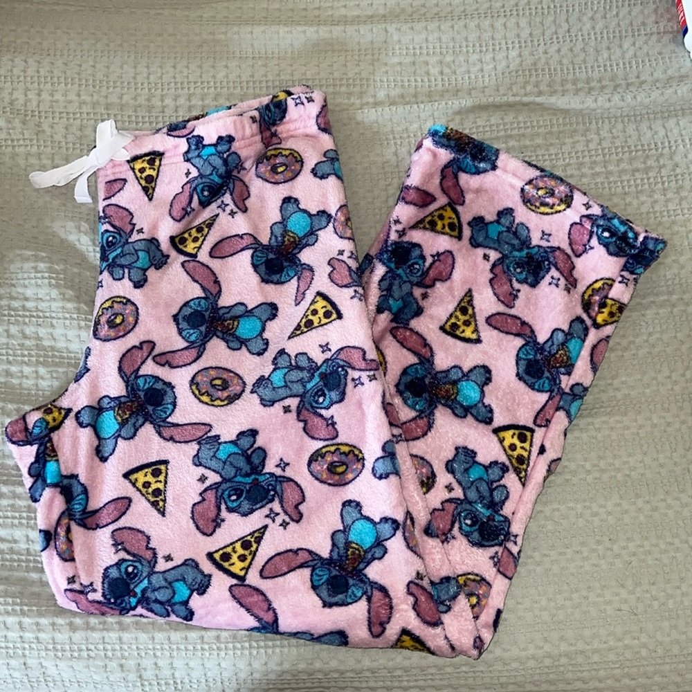 Stitch fleece pajama pants